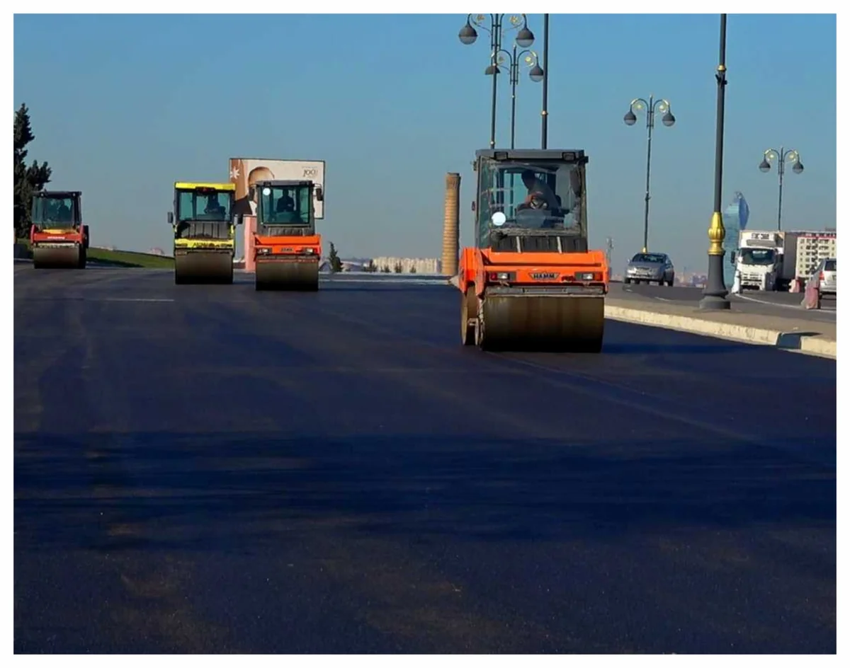 Bakının 8 Noyabr prospektinin bir hissəsində təmir işləri yekunlaşıb
