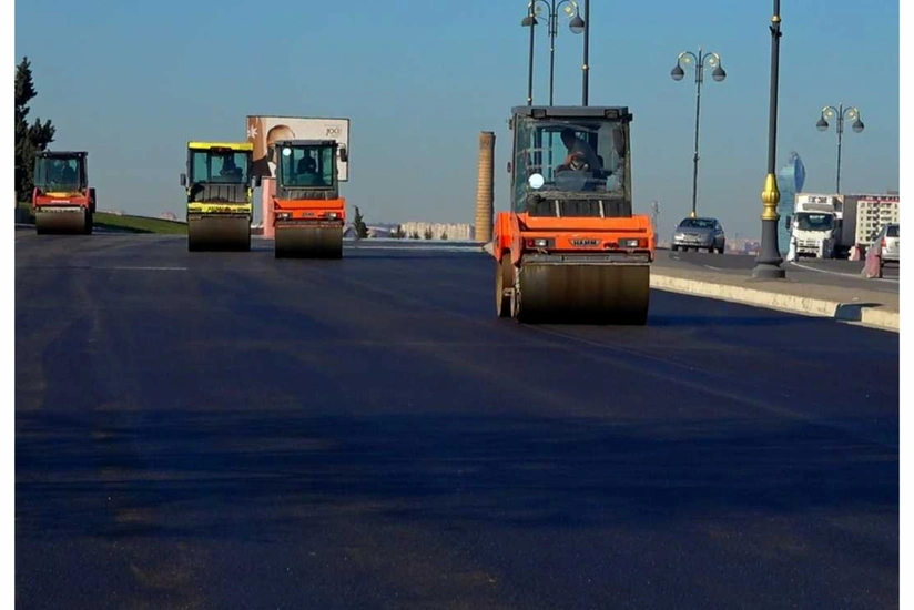 Bakının 8 Noyabr prospektinin bir hissəsində təmir işləri yekunlaşıb
