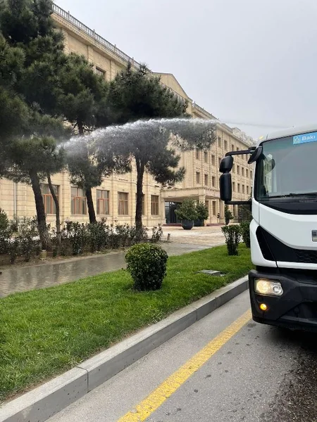 Qarşıdan gələn yaz mövsümü ilə bağlı Bakıda ağaclar əkilir