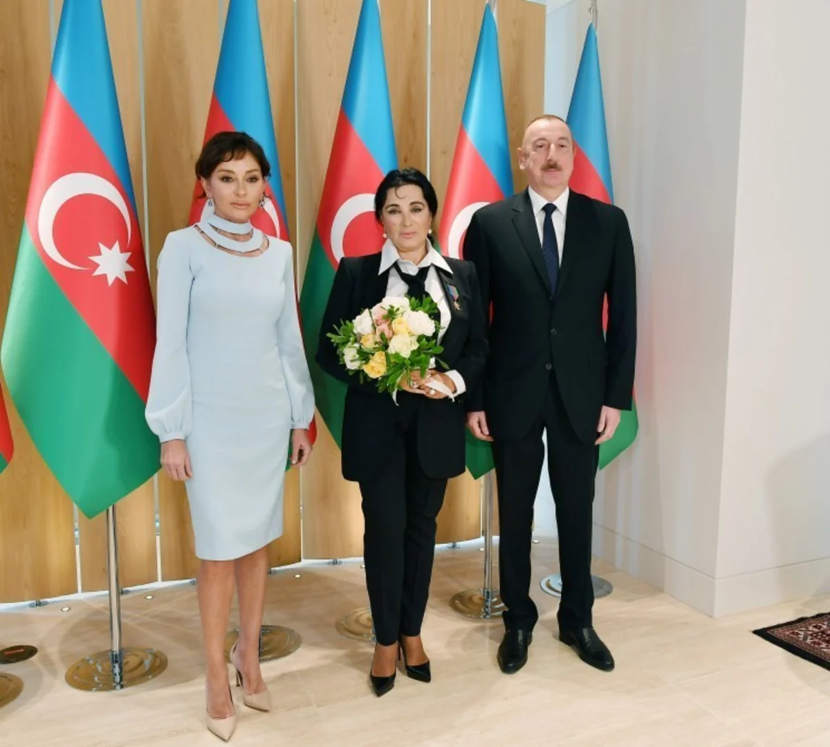 President Ilham Aliyev, first lady Mehriban Aliyeva met with president of Russian Rhythmic Gymnastics Federation