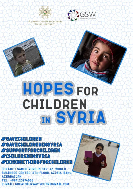 Azerbaijani students sent gifts and letters to Syrian peers