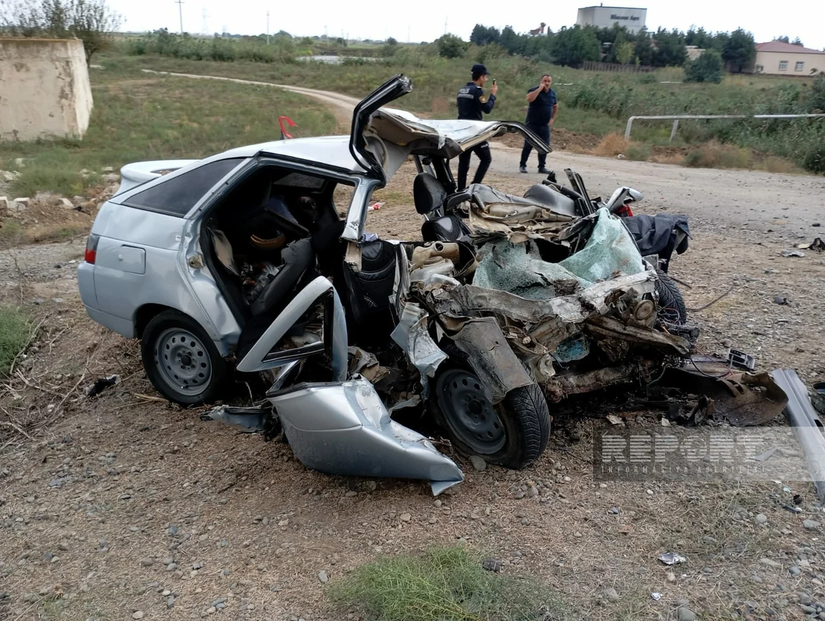 Biləsuvarda toy karvanında bir avtomobildə olan bütün şəxslər həyatını itirib - TƏFƏRRÜATLAR, YENİLƏNİB - 4