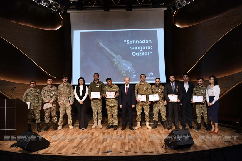 Mədəniyyət naziri Qarabağ qaziləri ilə görüşüb