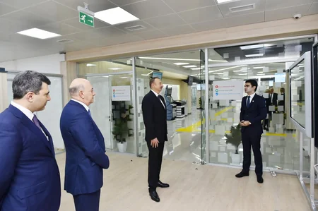 Prezident İlham Əliyev 1 saylı “ASAN Kommunal” Mərkəzinin açılışında iştirak edib