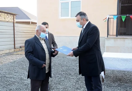 Daha 57 ev şəhid ailələri və Qarabağ müharibəsi əlillərinə təqdim edildi