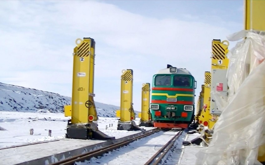Bakı-Tbilisi-Qars dəmir yolu bağlantısının Gürcüstan hissəsində sınaqlar keçirilib