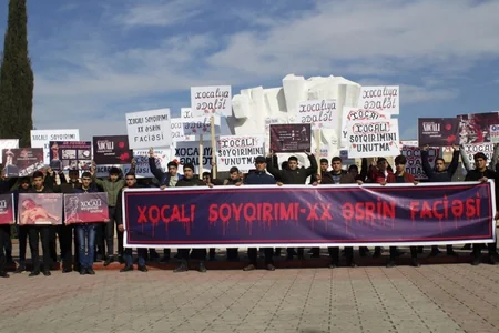 Tərtərdə Xocalı soyqırımı ilə əlaqədar ümumrayon yürüşü keçirilib