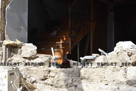 Gecə klubunda partlayışdan sonrakı vəziyyət