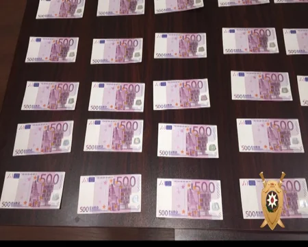 Фальшивомонетчики хотели сбыть привозные поддельные евро в Азербайджане - ВИДЕО