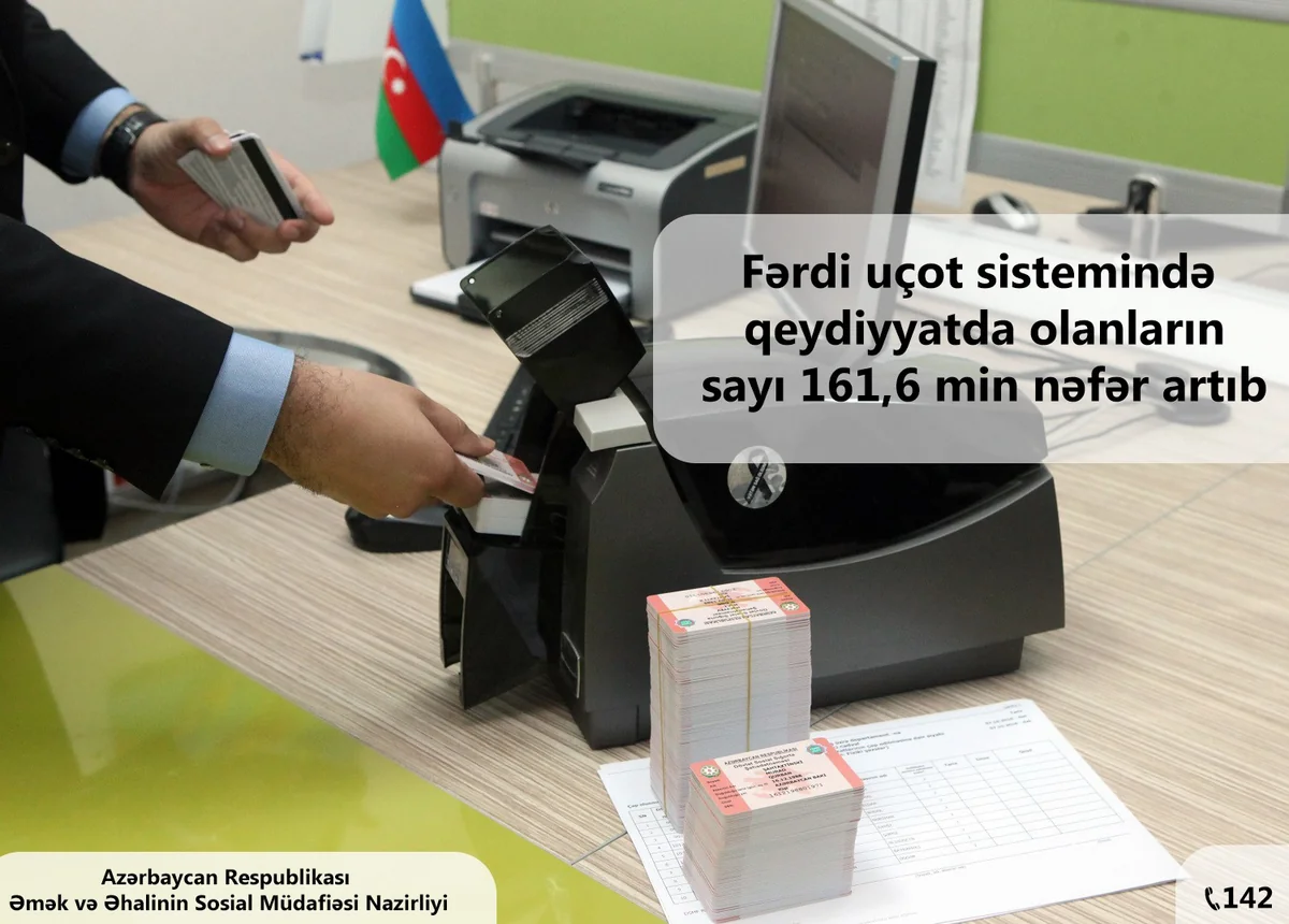 Fərdi uçot sistemində qeydiyyatda olanların sayı 161,6 min nəfər artıb