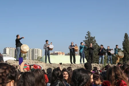 President Ilham Aliyev and first lady Mehriban Aliyeva attended tree-planting campaign in Khatai district, Baku