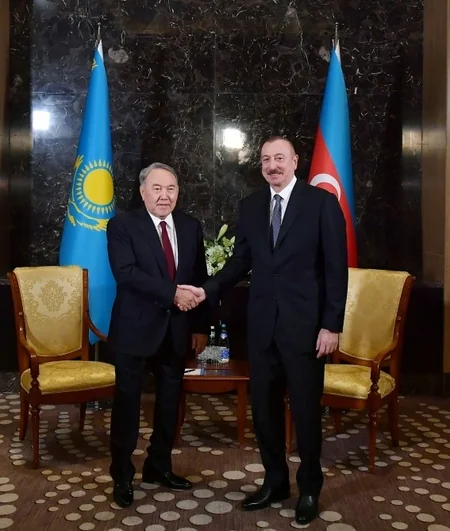 President Ilham Aliyev met with first President of Kazakhstan-Elbasy, Honorary President of Turkic Council Nursultan Nazarbayev