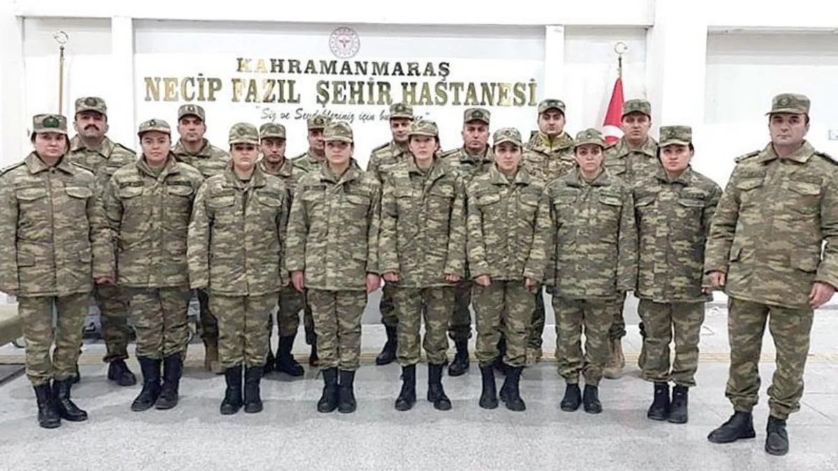 Azərbaycan Ordusunun hərbi tibb personalı Kahramanmaraşdadır