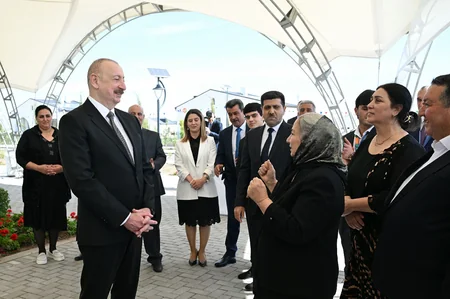Prezident Ağdamın Kəngərli kəndinin birinci mərhələsinin açılışında iştirak edib - YENİLƏNİB