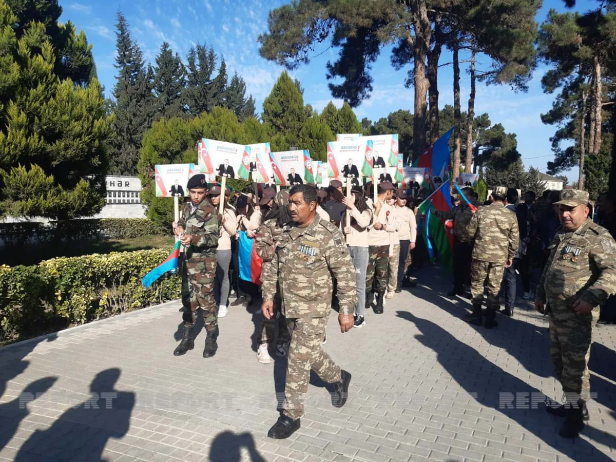 Biləsuvarda zəfər yürüşü keçirilib