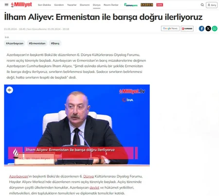 Dünya mətbuatı VI Mədəniyyətlərarası Dialoq Forumunu diqqət mərkəzində saxlamaqda davam edir