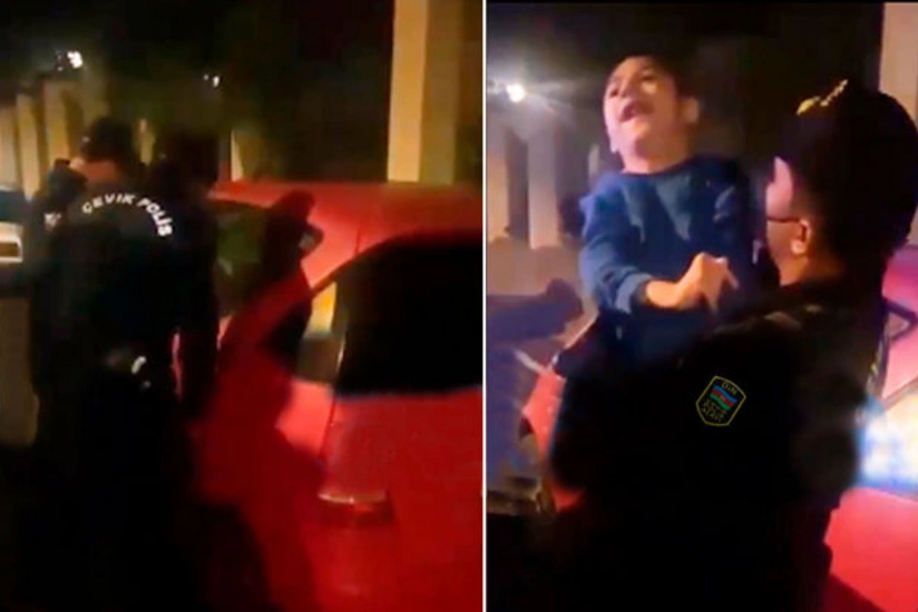 Bakıda avtomobildən aşkarlanan fiziki məhdudiyyətli azyaşlı valideynlərinə təhvil verilib