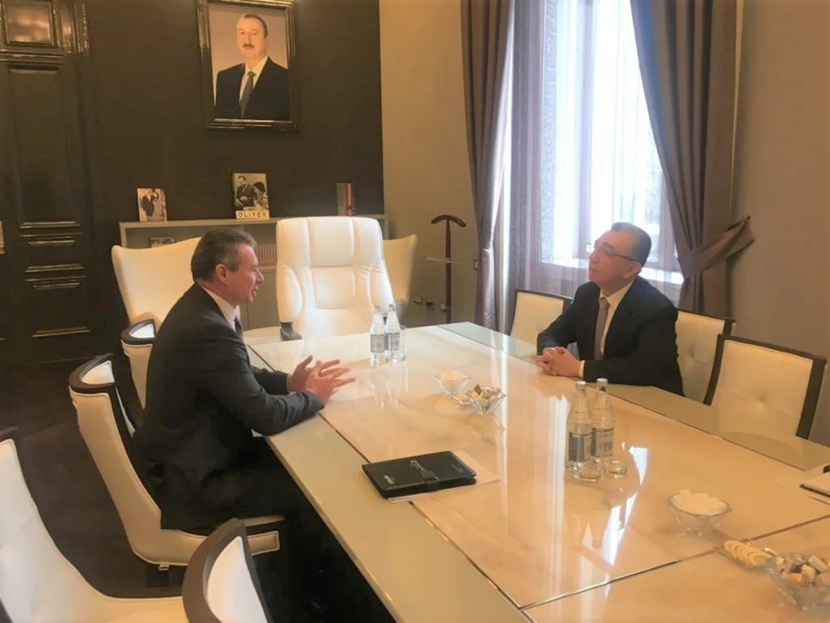 Eldar Əzizov Ukraynanın Azərbaycandakı səfiri ilə görüşüb