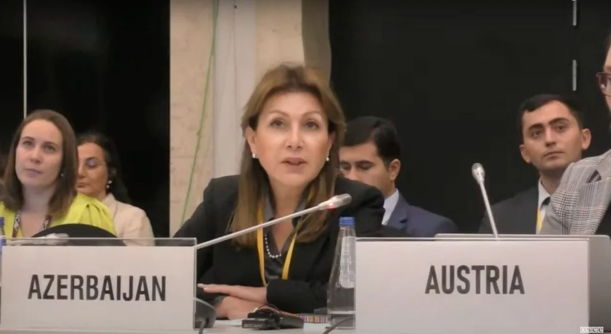 Azərbaycan nümayəndəsi ATƏT-in tədbirində Ermənistan təmsilçisinin əsassız iddialarına cavab verib