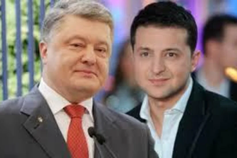 Дебаты Порошенко и Зеленского на стадионе Олимпийский в Киеве начались