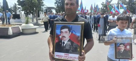 Gəncədə Birinci Qarabağ müharibəsinin şəhidi Akif Abbasov dəfn edilib - YENİLƏNİB