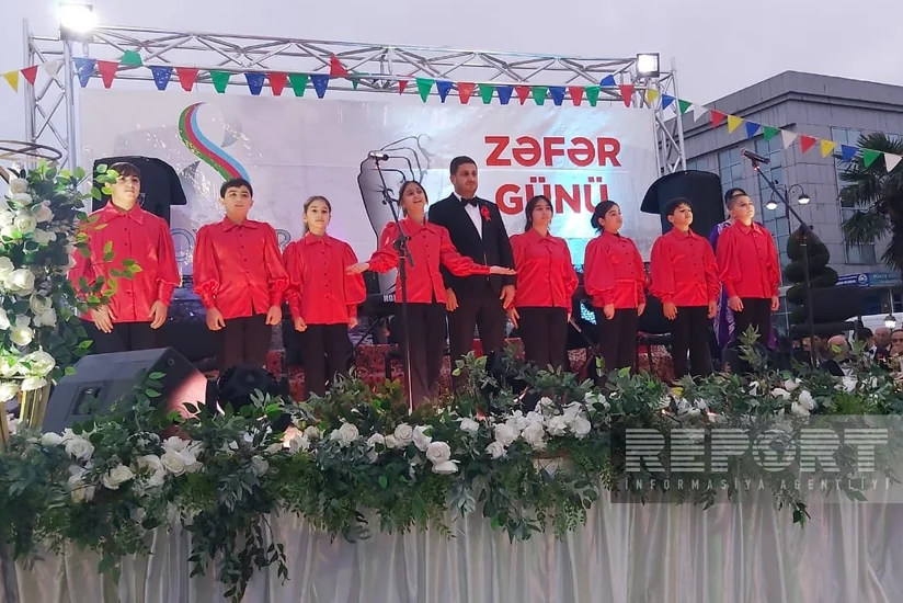 Lənkəranda Zəfər Gününə həsr olunan tədbirlər atəşfəşanlıqla yekunlaşıb