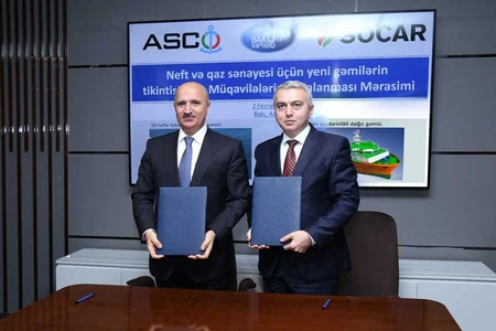 ASCO Bakı Gəmiqayırma Zavodu ilə yeni gəmilərin tikintisinə dair müqavilə imzalayıb
