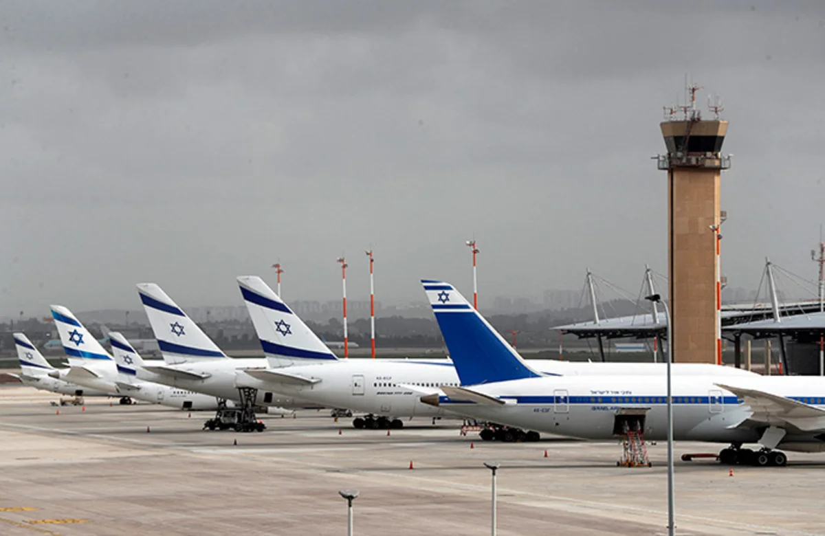 İsrailin hava limanında bütün uçuşlar dayandırılıb