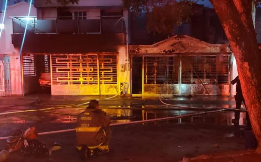 Kolumbiyada güclü yanğın zamanı bir neçə nəfər ölüb, xəsarət alanlar var