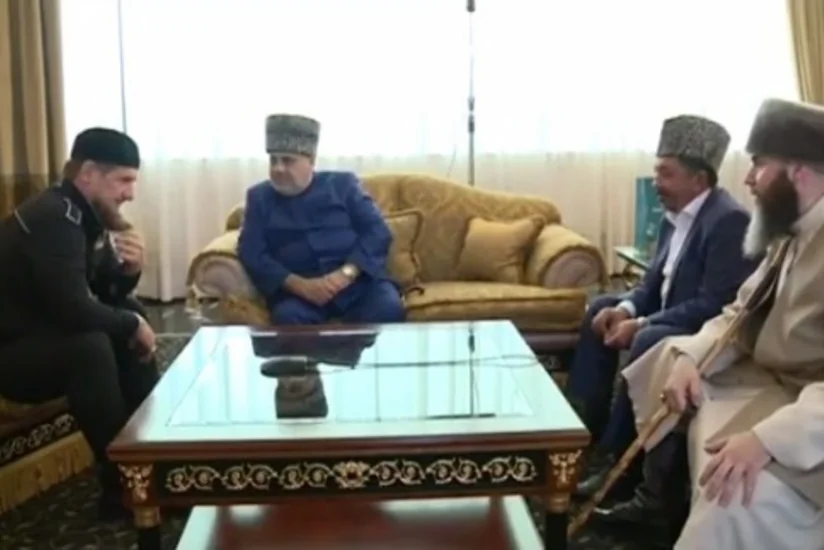 Allahşükür Paşazadə Çeçenistan rəhbəri Ramzan Kadırovla görüşüb
