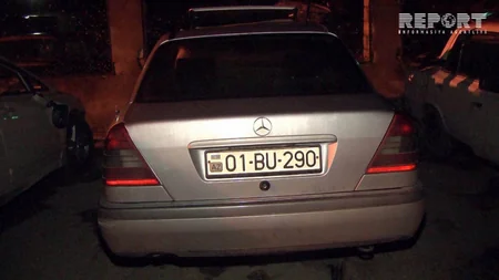 Bakıda Mercedes yük maşınına çırpılıb - FOTO