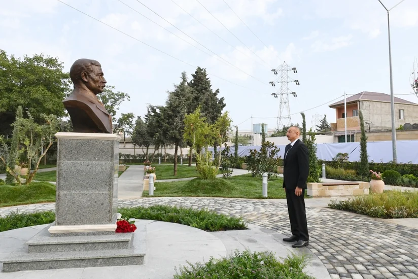 Президент Азербайджана принял участие в открытии парка в Амирджане