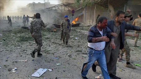 Suriyada terror hücumu nəticəsində 19 nəfər ölüb, onlarla yaralı var - YENİLƏNİB - FOTO