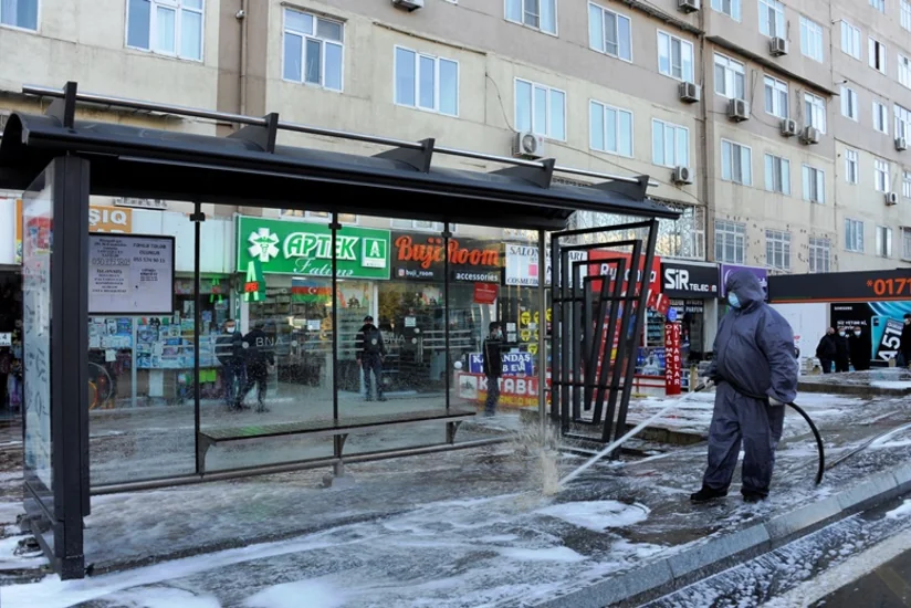 Bakı küçələri növbəti dəfə dezinfeksiya edilir