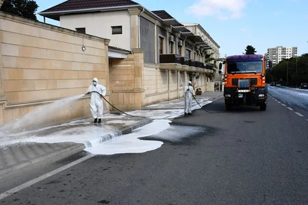 Bu gün Bakının 547 küçəsi yuyulub