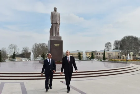 ​Prezident İlham Əliyev Bərdəyə səfər edib