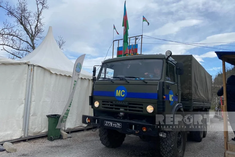 По дороге Ханкенди-Лачын беспрепятственно проехали 66 автомобилей миротворцев