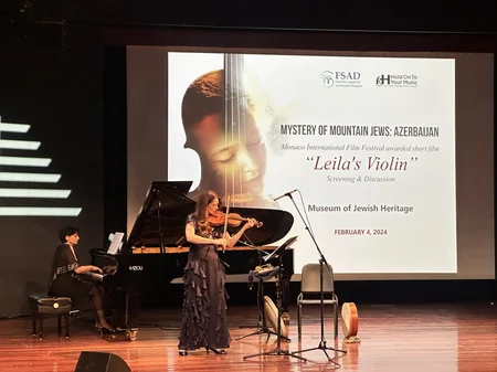 Nyu-Yorkda Leylanın skripkası” filminin təqdimatı keçirilib