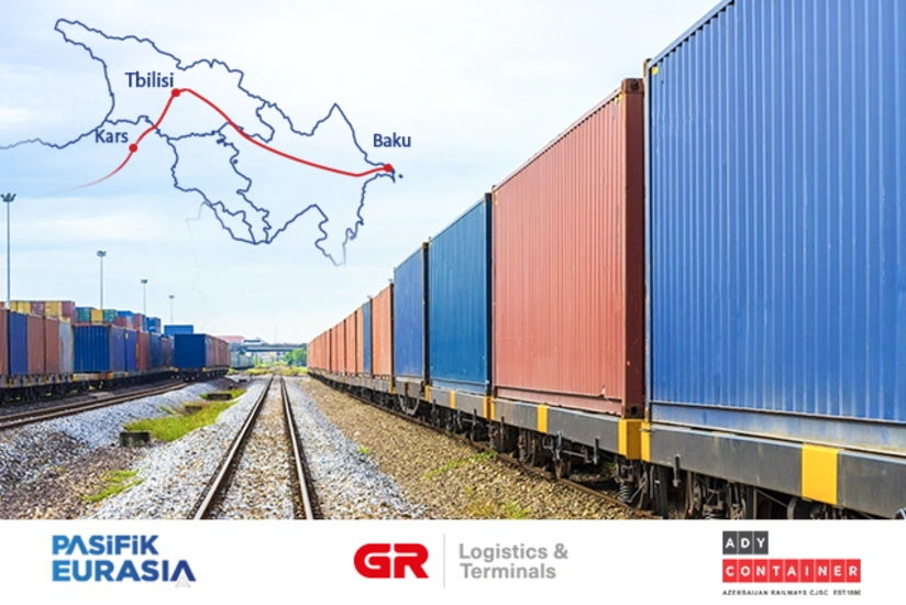 Bakı-Tbilisi-Qars ilə bu il 11 084 TEU konteyner daşınıb