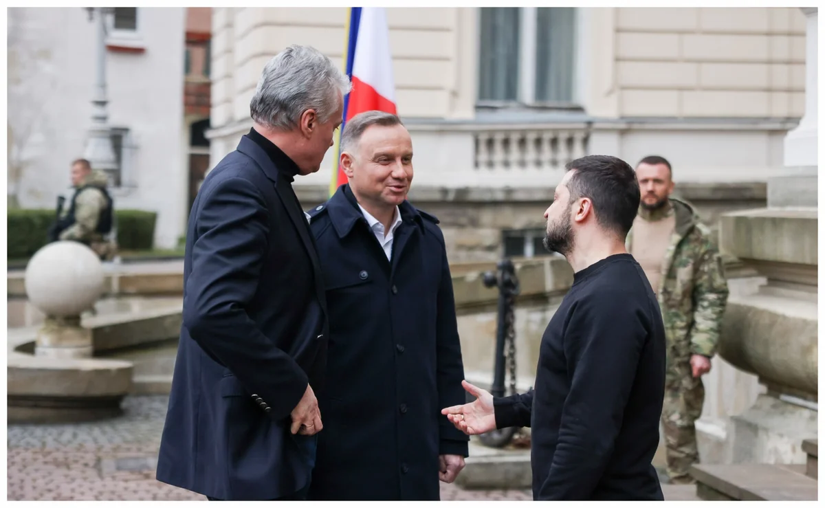 Ukrayna, Polşa və Litva prezidentləri Lvovda birgə bəyannamə imzalayıb