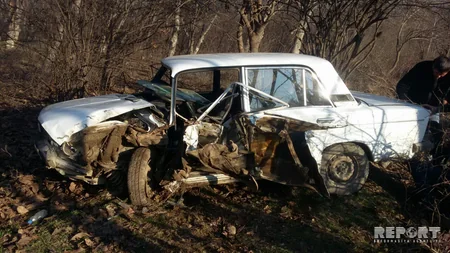 В Агдаме по дороге в больницу водитель совершил аварию - ФОТО