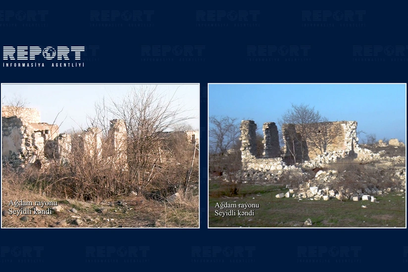 Footage from Seyidli village of Aghdam