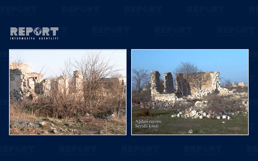 Footage from Seyidli village of Aghdam