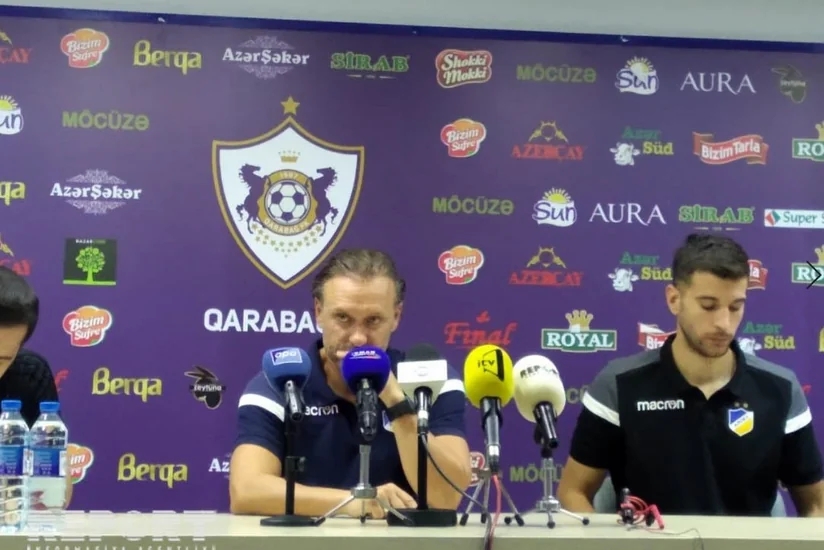 APOEL-in baş məşqçisi: Bakıda Qarabağa qalib gələ bilərik