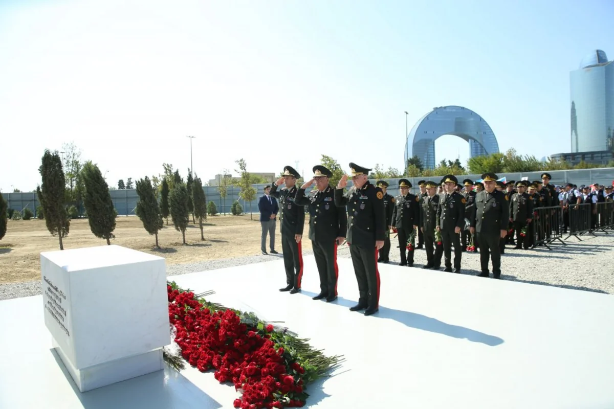 Personnel of State Special Communications Service visits Victory Park in Baku