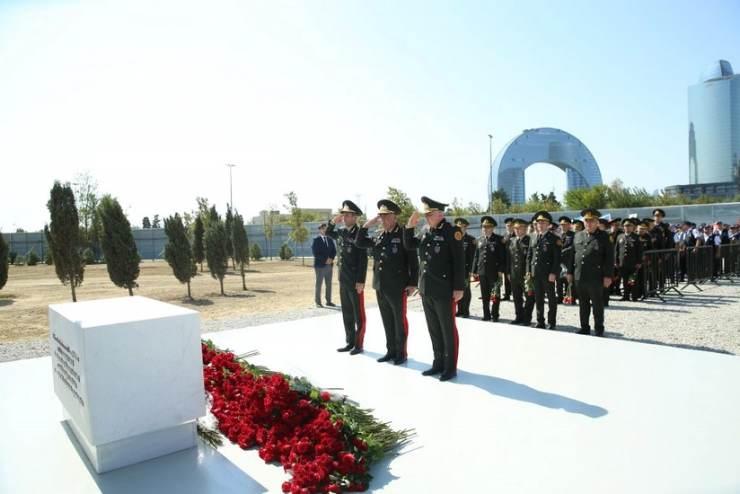 Personnel of State Special Communications Service visits Victory Park in Baku