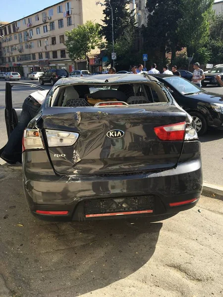 Jurnalist Ceyhun Musaoğlu ailə üzvləri ilə birlikdə avtomobil qəzasına düşüb - FOTO