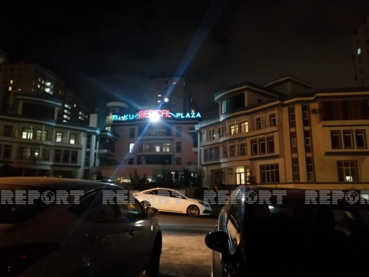 “Baku Medical Plaza”da yanğın olub