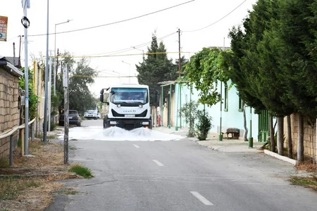 Bu gün Bakının 554 küçəsi yuyulub - YENİLƏNİB