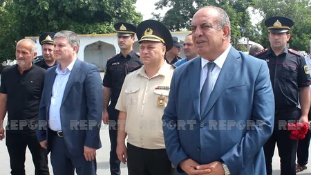 Qaxda şəhid bulağının açılışı olub